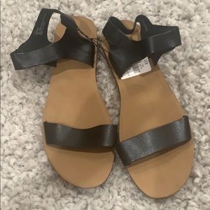 Rainbow black sandals size 10. Never worn